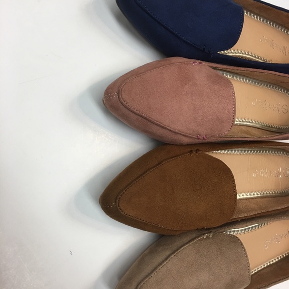 NEW! Blush Pink Pointed Toe Comfort Flat Loafer - Picture 6 of 7